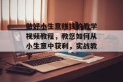 做好小生意赚钱的教学视频教程,教您如何从小生意中获利,实战教学 做好小生意赚钱的教学视频教程,教您如何从小生意中获利,实战教学