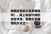 假期在家的小生意赚钱吗？，网上旅游代理的创业项目，假期在家赚钱的方式之一