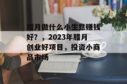 腊月做什么小生意赚钱好?,2023年腊月创业好项目,投资小商品市场