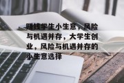 赚钱学生小生意,风险与机遇并存,大学生创业,风险与机遇并存的小生意选择 赚钱学生小生意,风险与机遇并存,大学生创业,风险与机遇并存的小生意选择