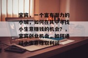 宜宾,一个富有潜力的小城,如何在其中寻找小生意赚钱的机会?,宜宾创业机会,如何通过小生意赚取利润 宜宾,一个富有潜力的小城,如何在其中寻找小生意赚钱的机会?,宜宾创业机会,如何通过小生意赚取利润