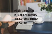 粉笔(02469.HK)9月17日耗资514.6万港元回购212.5万股 粉笔(02469.HK)9月17日耗资514.6万港元回购212.5万股