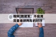 视频|魏建军:不能用流量来评判车的好坏