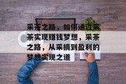 采茶之路，如何通过采茶实现赚钱梦想，采茶之路，从采摘到盈利的梦想实现之道