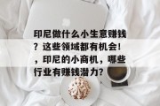 印尼做什么小生意赚钱?这些领域都有机会!,印尼的小商机,哪些行业有赚钱潜力? 印尼做什么小生意赚钱?这些领域都有机会!,印尼的小商机,哪些行业有赚钱潜力?