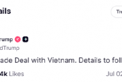 特朗普：已与越南达成贸易协议