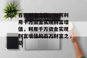 百万财富之路,如何利用千万资金实现财富增值,利用千万资金实现财富增值的百万财富之路 百万财富之路,如何利用千万资金实现财富增值,利用千万资金实现财富增值的百万财富之路