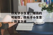 炸丸子小生意,赚钱的可能性,炸丸子小生意,致富之道