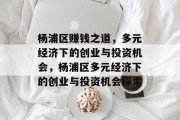 杨浦区赚钱之道,多元经济下的创业与投资机会,杨浦区多元经济下的创业与投资机会探索