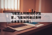 飞度怎么样赚钱的小生意，飞度如何通过各种小本生意盈利？