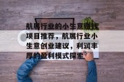 航展行业的小生意赚钱项目推荐,航展行业小生意创业建议,利润丰厚的盈利模式探索 航展行业的小生意赚钱项目推荐,航展行业小生意创业建议,利润丰厚的盈利模式探索