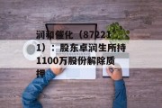 润和催化(872211):股东卓润生所持1100万股份解除质押