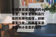 挖掘真实录音赚钱的小生意,探索音频制品行业的无限可能性,创新录音行业,挖掘真实录音盈利小生意的探讨 挖掘真实录音赚钱的小生意,探索音频制品行业的无限可能性,创新录音行业,挖掘真实录音盈利小生意的探讨