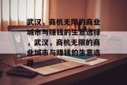 武汉，商机无限的商业城市与赚钱的生意选择，武汉，商机无限的商业城市与赚钱的生意选择