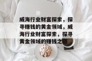 威海行业财富探索,探寻赚钱的黄金领域,威海行业财富探索,探寻黄金领域的赚钱之道 威海行业财富探索,探寻赚钱的黄金领域,威海行业财富探索,探寻黄金领域的赚钱之道