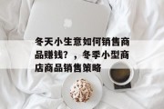 冬天小生意如何销售商品赚钱?,冬季小型商店商品销售策略 冬天小生意如何销售商品赚钱?,冬季小型商店商品销售策略