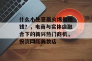 什么小生意最火爆最赚钱?,电商与实体店融合下的新兴热门商机,投资网红美妆店