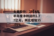 丸美股份:2024年半年度净利润约1.77亿元,同比增加35.09% 丸美股份:2024年半年度净利润约1.77亿元,同比增加35.09%