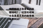 现在地摊小生意真的能赚钱吗？，经营的地摊小生意是否真的能带来丰厚利润?