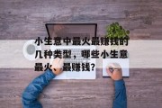 小生意中最火最赚钱的几种类型,哪些小生意最火、最赚钱? 小生意中最火最赚钱的几种类型,哪些小生意最火、最赚钱?