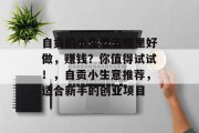 自贡的小生意去哪里好做，赚钱？你值得试试！，自贡小生意推荐，适合新手的创业项目