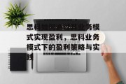 思科如何通过其业务模式实现盈利,思科业务模式下的盈利策略与实践