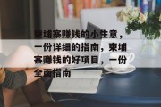 柬埔寨赚钱的小生意,一份详细的指南,柬埔寨赚钱的好项目,一份全面指南 柬埔寨赚钱的小生意,一份详细的指南,柬埔寨赚钱的好项目,一份全面指南
