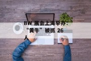 BW 展会上海举办:“黄牛”被抓 26 人