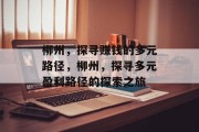 柳州,探寻赚钱的多元路径,柳州,探寻多元盈利路径的探索之旅 柳州,探寻赚钱的多元路径,柳州,探寻多元盈利路径的探索之旅