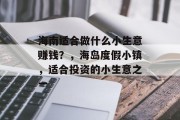 海南适合做什么小生意赚钱?,海岛度假小镇,适合投资的小生意之一 海南适合做什么小生意赚钱?,海岛度假小镇,适合投资的小生意之一
