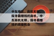 中东地区，商机无限，探寻最赚钱的商机，中东商机无限，探寻最赚钱的商业机会