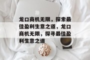 龙口商机无限，探索最佳盈利生意之道，龙口商机无限，探寻最佳盈利生意之道