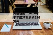 贝瑞基因:2024年半年度净利润约926万元