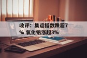 收评:集运指数跌超7% 氧化铝涨超3% 收评:集运指数跌超7% 氧化铝涨超3%