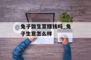 兔子做生意赚钱吗_兔子生意怎么样