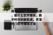 探索数字时代的新机遇，做什么软件赚钱，数字时代的新机遇，开发热门软件赚钱之道