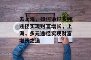 去上海，如何通过多种途径实现财富增长，上海，多元途径实现财富增长之道