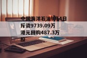 中国海洋石油9月4日斥资9739.09万港元回购487.3万股 中国海洋石油9月4日斥资9739.09万港元回购487.3万股