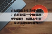 在新疆做小生意赚钱吗?这可能是一个值得思考的问题,新疆小生意,是否有盈利的潜力? 在新疆做小生意赚钱吗?这可能是一个值得思考的问题,新疆小生意,是否有盈利的潜力?