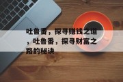 吐鲁番，探寻赚钱之道，吐鲁番，探寻财富之路的秘诀
