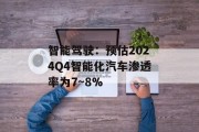 智能驾驶:预估2024Q4智能化汽车渗透率为7~8%