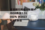 香港银行同业一年期HIBOR跌至2.91091% 创2023年8月新低 香港银行同业一年期HIBOR跌至2.91091% 创2023年8月新低