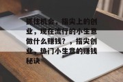 抓住机会,指尖上的创业,现在流行的小生意做什么赚钱?,指尖创业,热门小生意的赚钱秘诀