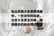 在北京做小生意赚钱最快,一份详尽的指南,北京小生意全攻略,赚钱最快的商业模式解析 在北京做小生意赚钱最快,一份详尽的指南,北京小生意全攻略,赚钱最快的商业模式解析