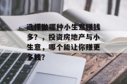 选择做哪种小生意赚钱多？，投资房地产与小生意，哪个能让你赚更多钱？