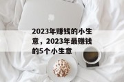 2023年赚钱的小生意,2023年最赚钱的5个小生意 2023年赚钱的小生意,2023年最赚钱的5个小生意