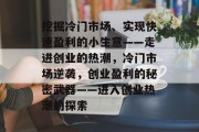 挖掘冷门市场、实现快速盈利的小生意——走进创业的热潮，冷门市场逆袭，创业盈利的秘密武器——进入创业热潮的探索