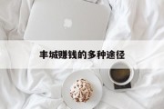 丰城赚钱的多种途径