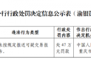 鲲鹏支付被罚47万元:未按规定报送可疑交易报告