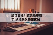 恐慌蔓延!欧美股市崩了 纳指跌入修正区域 恐慌蔓延!欧美股市崩了 纳指跌入修正区域